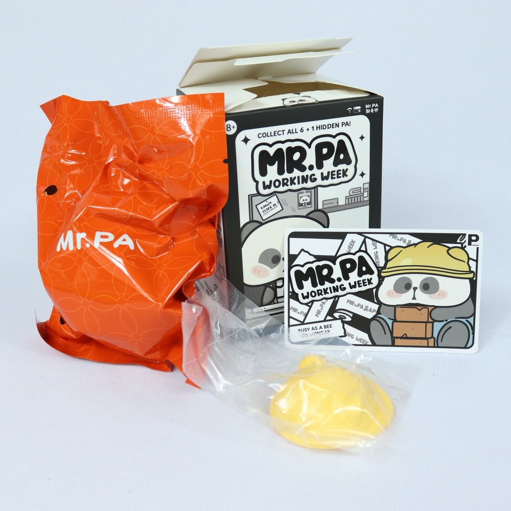 Mr. PA Working Week Busy as a Bee on Monday Blind Box Figure Toy Panda NEW OPEN